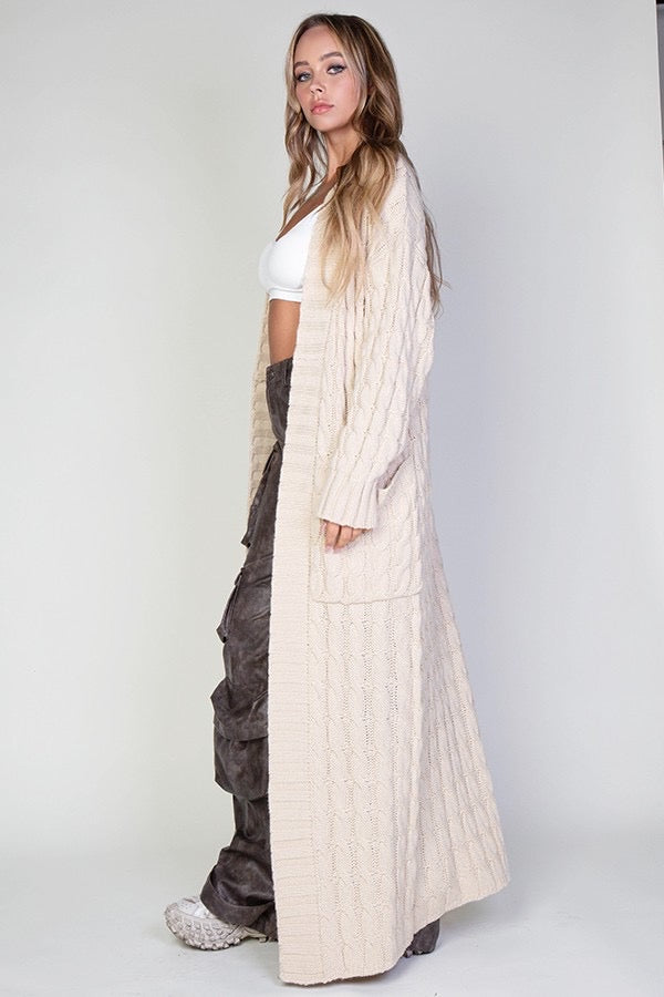 Long Cord Cardigan