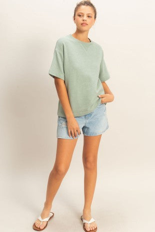 New Neck Short Sleeve Shirt