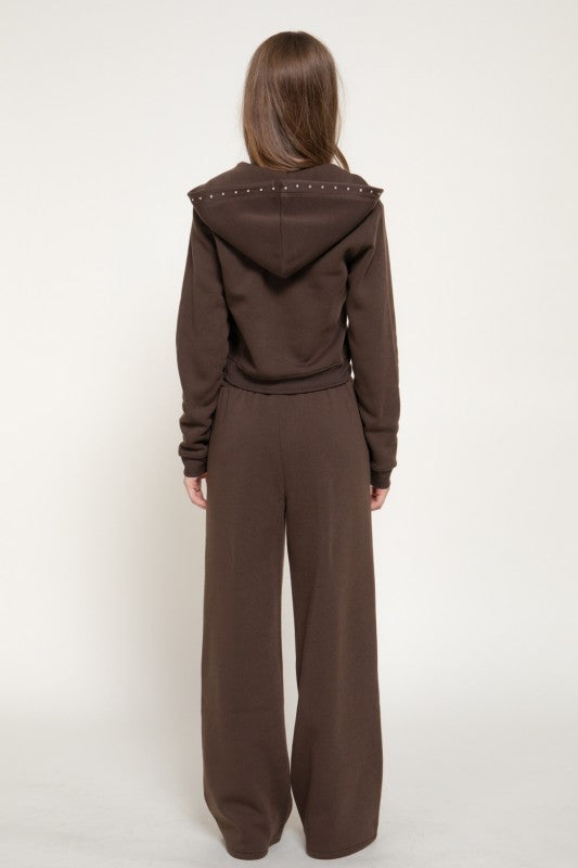 Studded sweat suit