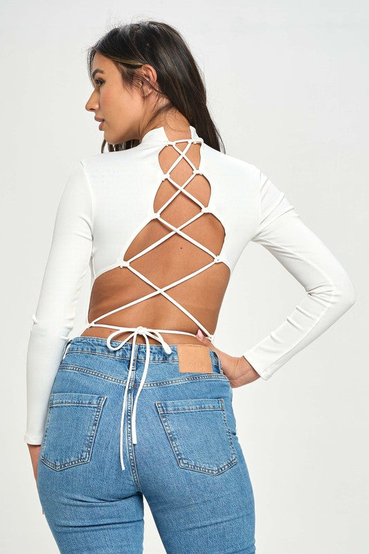 Mitch Body Lace up Body Suit