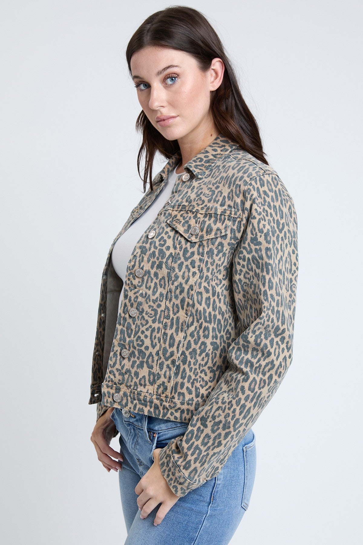 Cheetah Denim Jacket