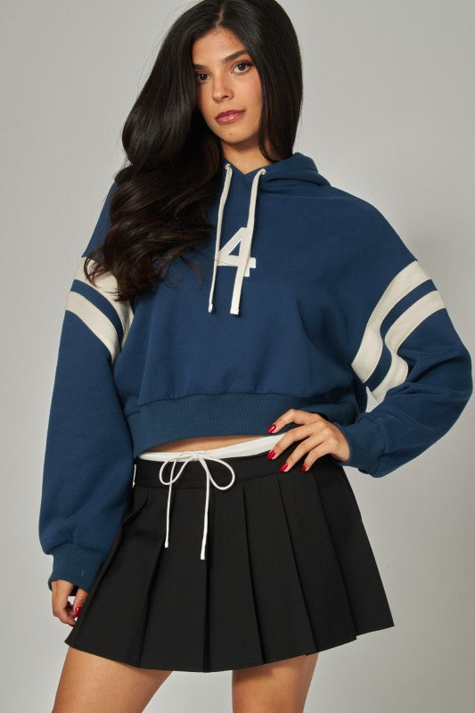 Cropped Athlete Hoodie
