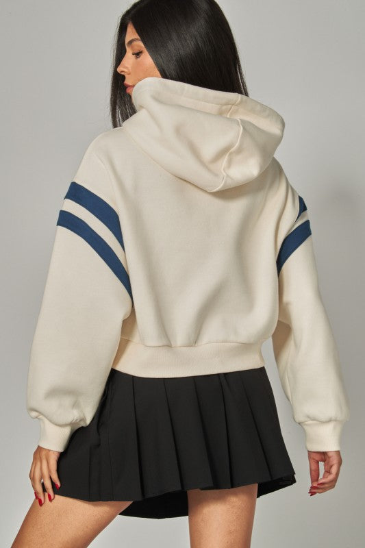 Cropped Athlete Hoodie