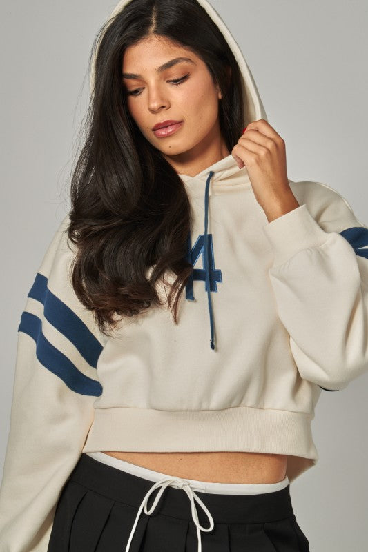 Cropped Athlete Hoodie