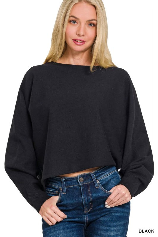 Crop Off the shoulder Sweater