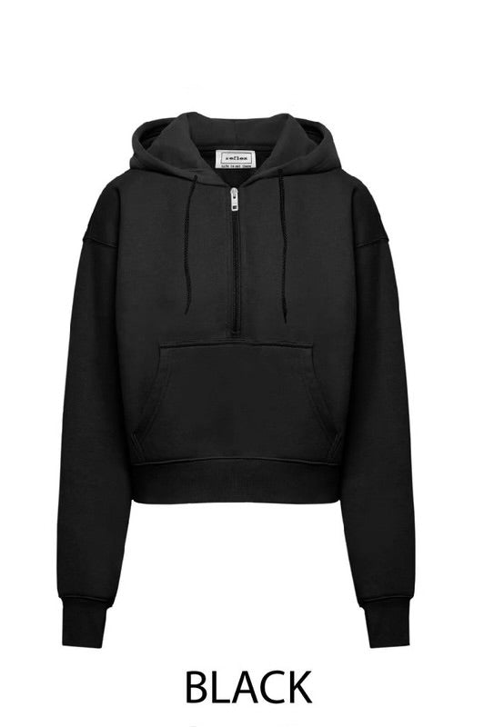 Half Zip Up Hoodie