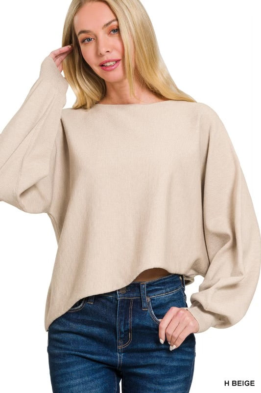 Crop Off the shoulder Sweater