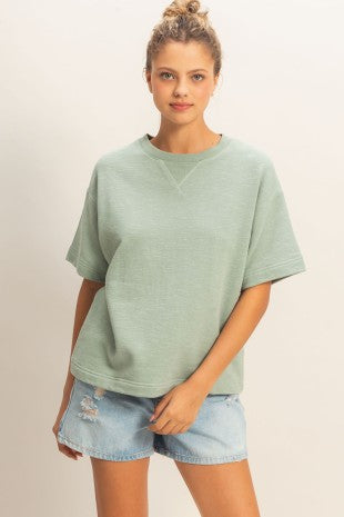 New Neck Short Sleeve Shirt