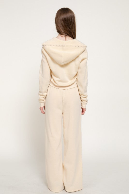 Studded sweat suit