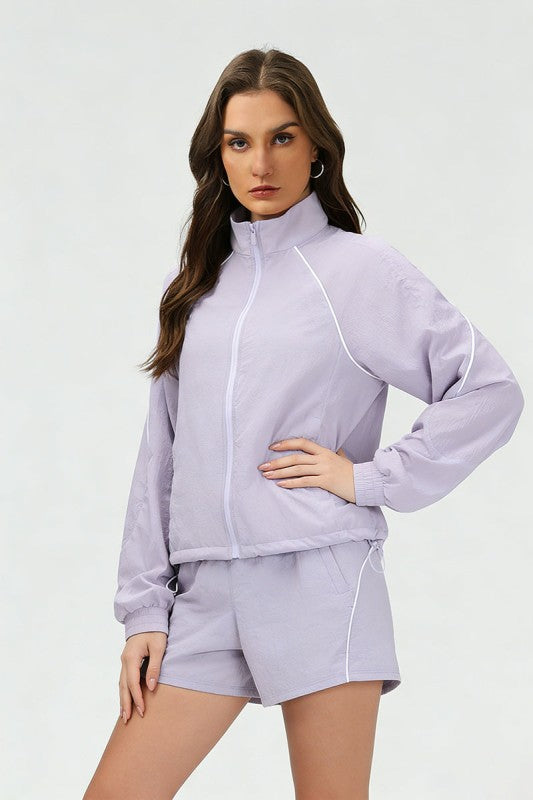 Wind Breaker Short Set