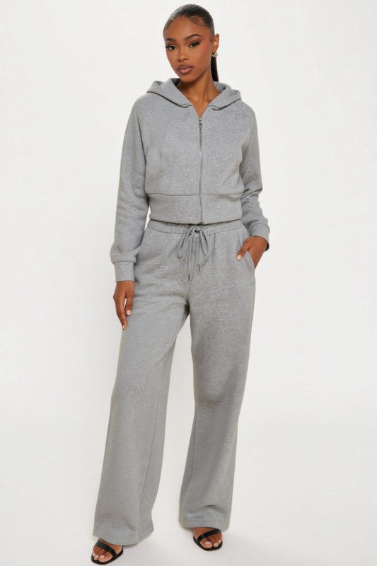 Cropped Zip Up