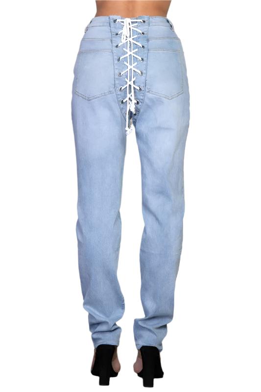 Dream Laceup Baggy Denim