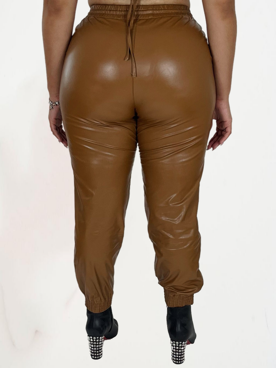 Chloe Leather Joggers