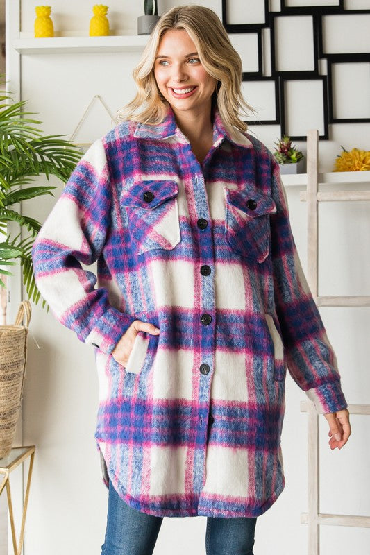 Candy Girl Plaid Shacket