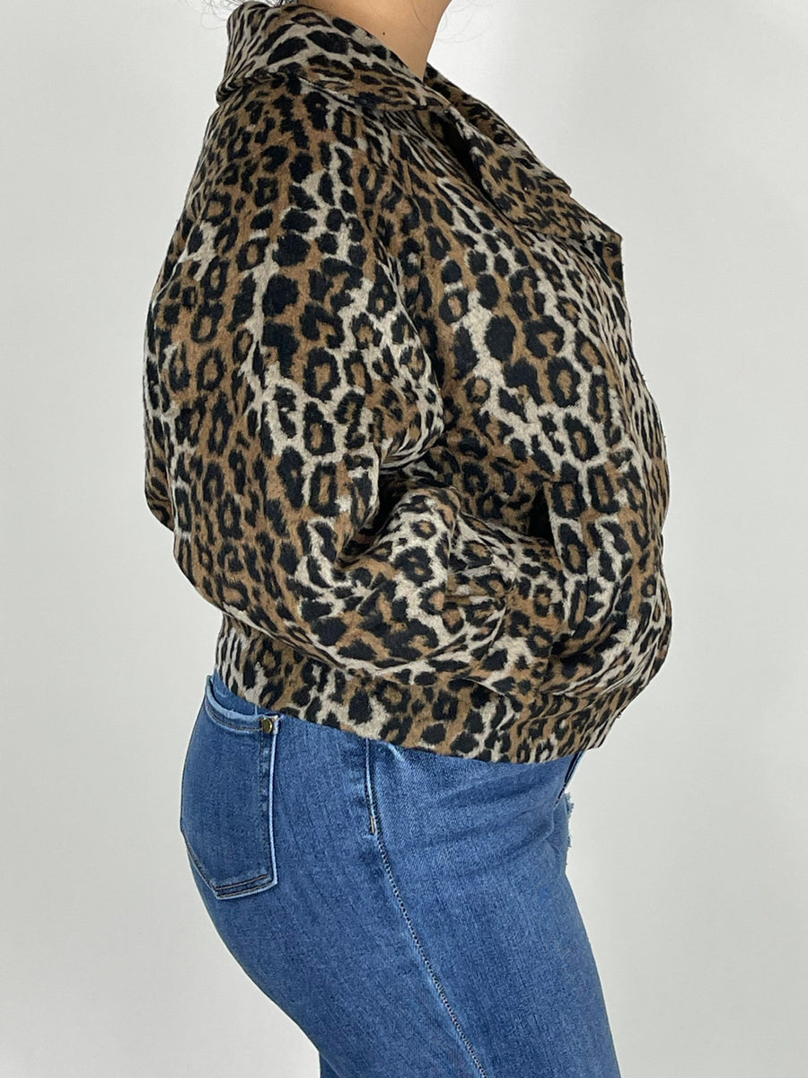 Jamie Oversized Cheetah Jacket