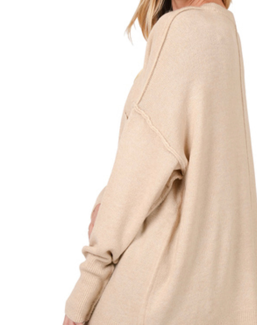 Kris hi-low Hem Sweater
